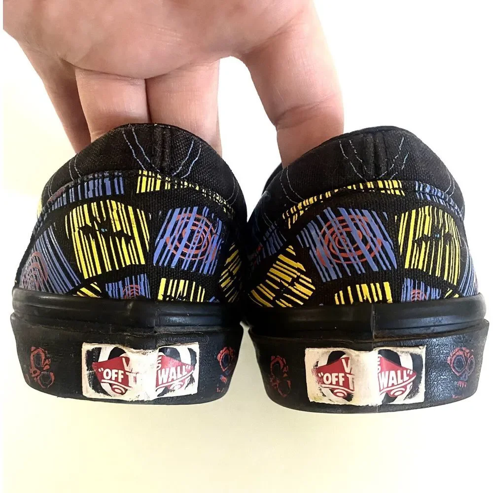 VANS X Disney Slip On Classic Nightmare Christmas Oogie Boogie Shoes 4.0 5.5 Glo - Picture 6 of 10